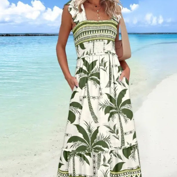 European And American Sweet Personalized Fashion Seaside Vacation Style Summer Dress