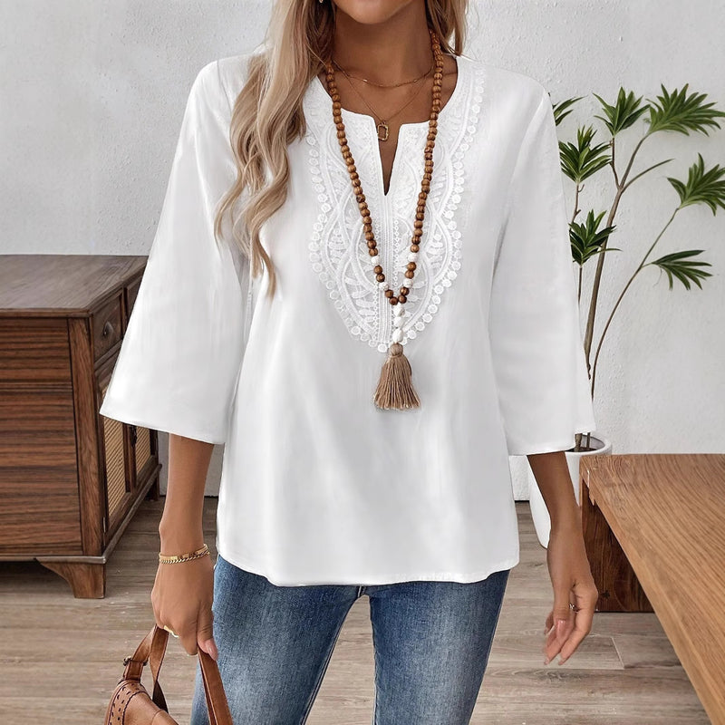 Elegant Fashion Solid Color Loose Shirt